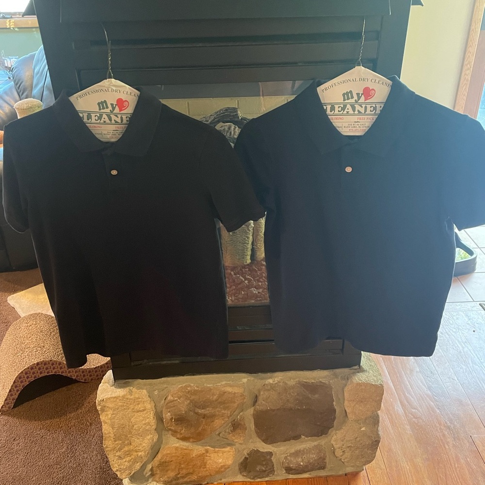 Old Navy Boys Blue and Black Polo Shirt Lot